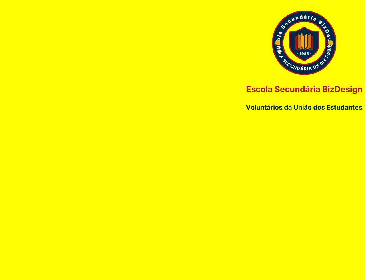Símbolo de escudo simples e limpo e estilo de combinação de logótipo de emblema em amarelo e azul-marinho-vermelho Organização de serviços governamentais para estudantes do ensino secundário