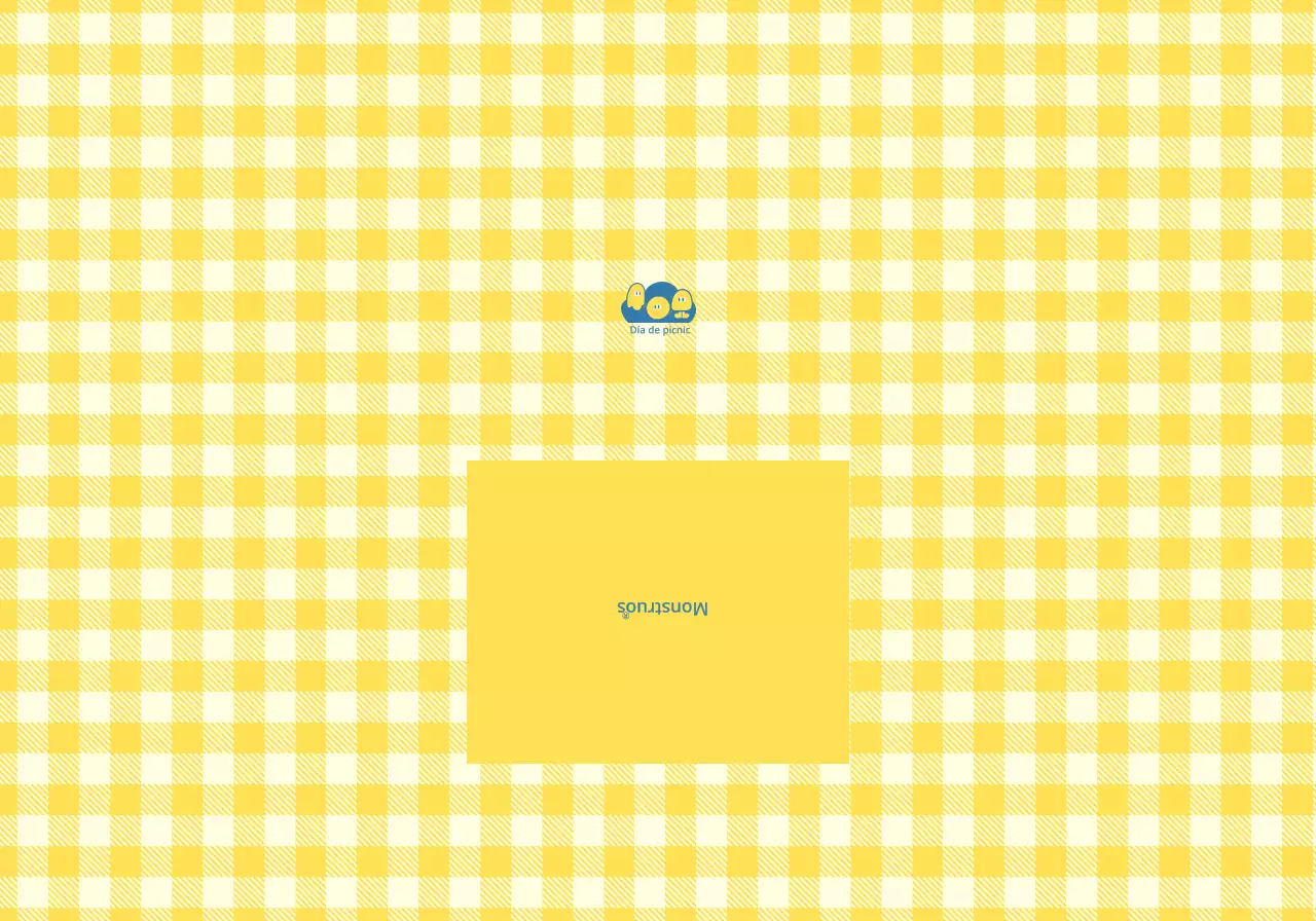 Productos personalizados con motivos de tiza amarilla y azul y simpáticas ilustraciones de personajes