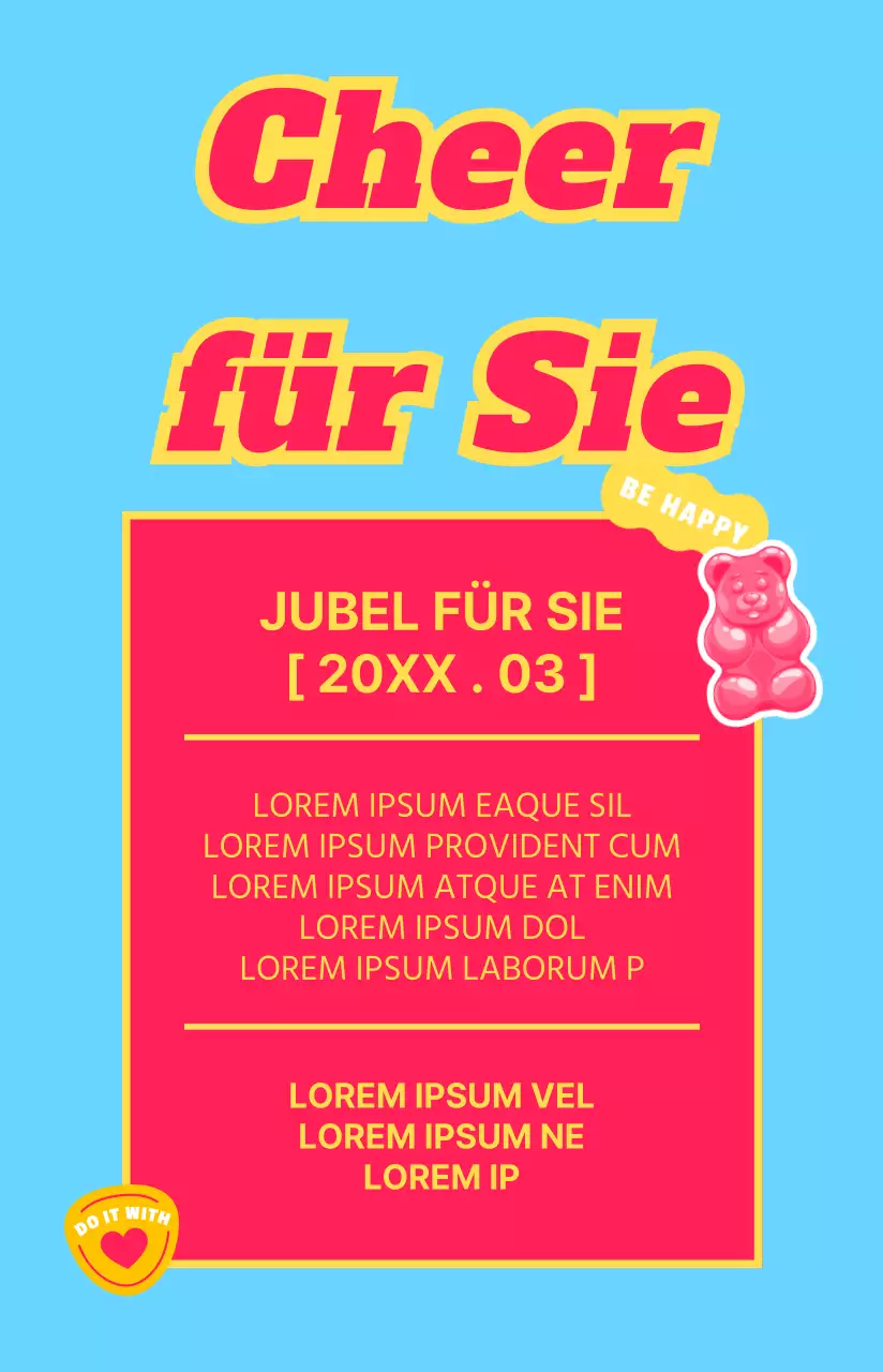 Filmplakate mit Rahmen und Aufklebern in auffälligen Farben mit jugendlichen Motiven