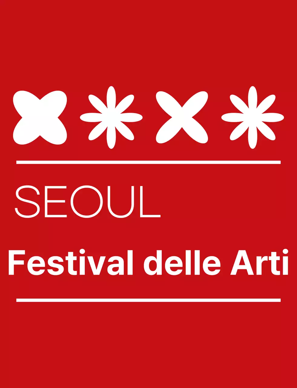 rosso e bianco semplice festival delle arti simbolo icona logo stile festival culturale personale