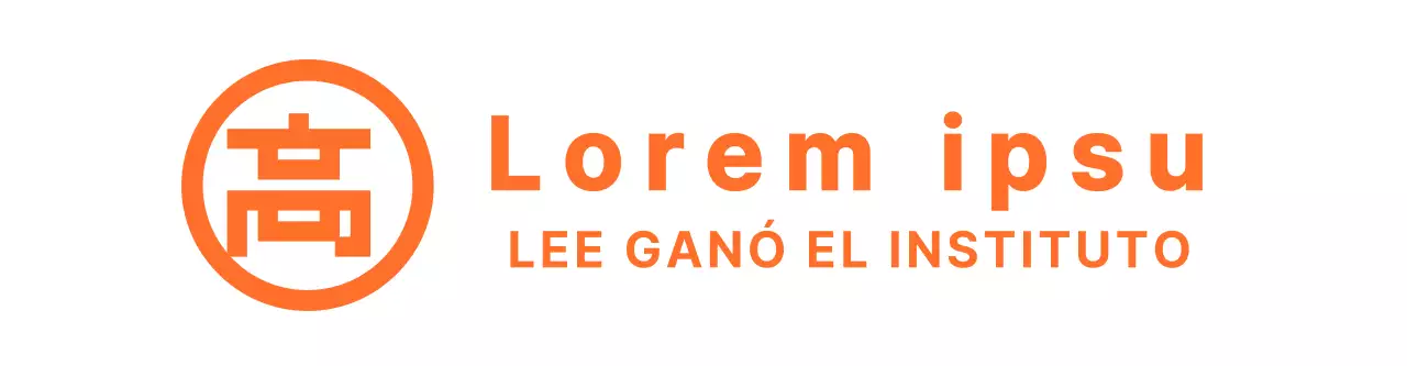 Una pieza promocional de instituto limpia, en blanco y naranja y con un logotipo emblemático