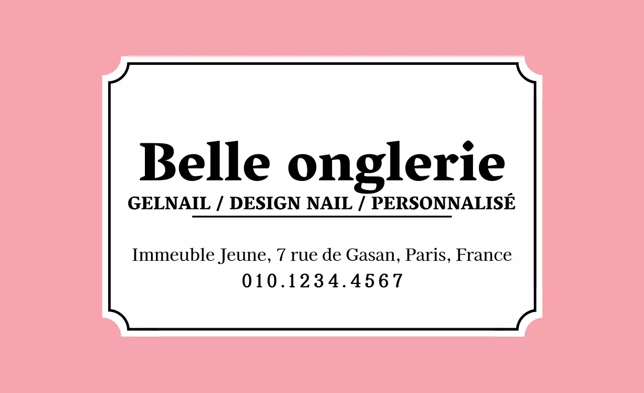 Belle boutique d'ongles