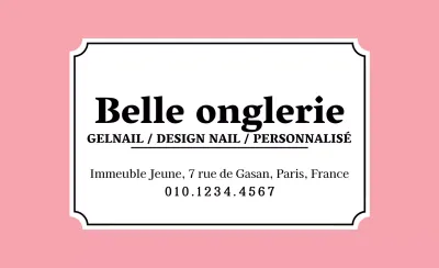 Belle boutique d'ongles
