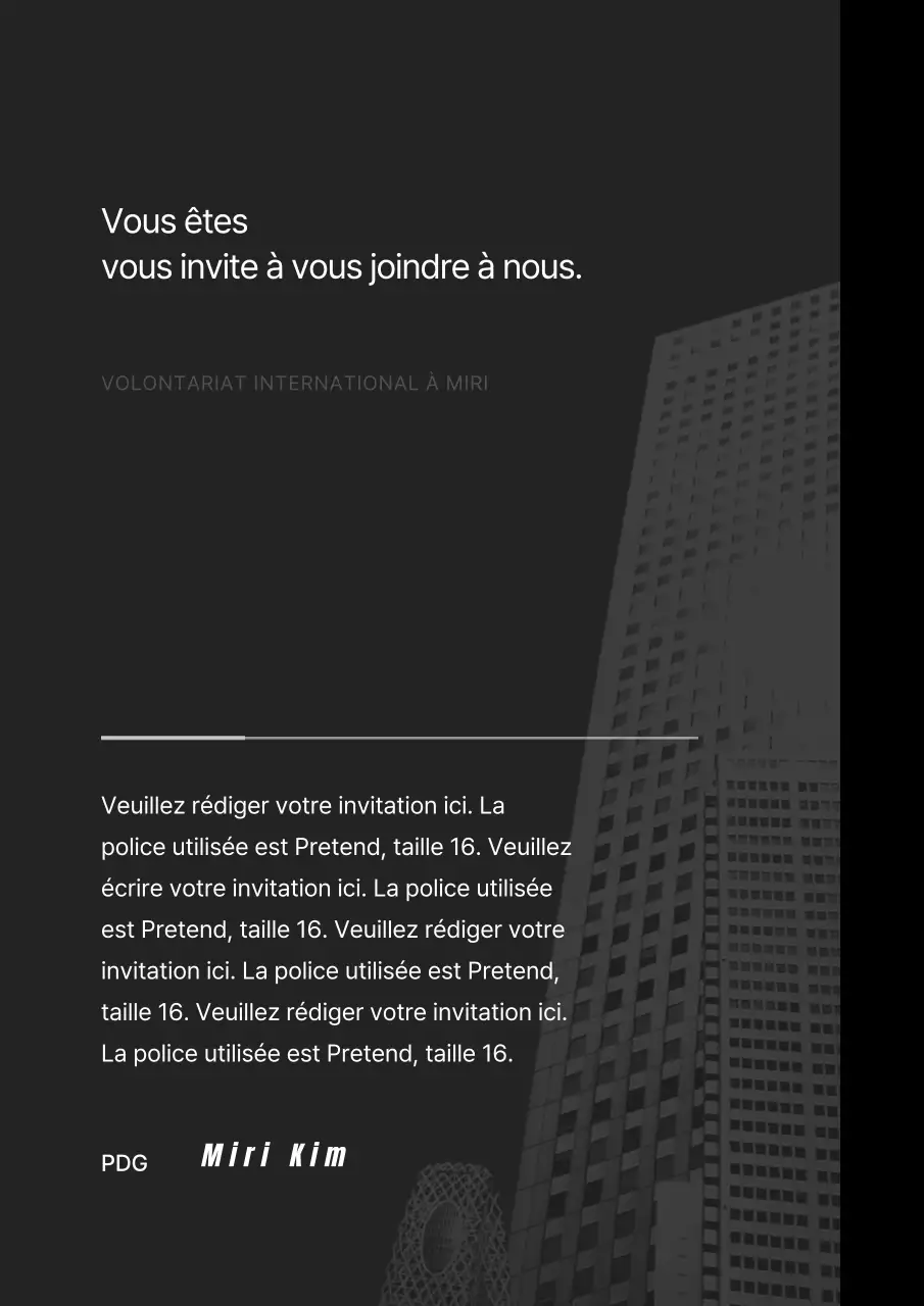 Une simple assemblée générale de la Saint-Sylvestre en noir et gris