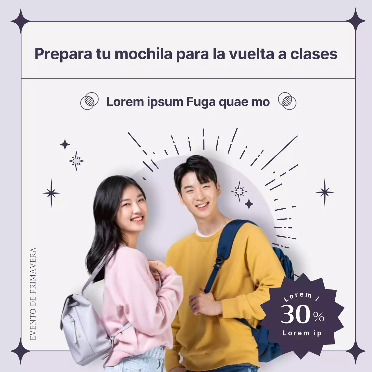 Evento de cupones de vuelta al cole de Progressive Blue Graphics