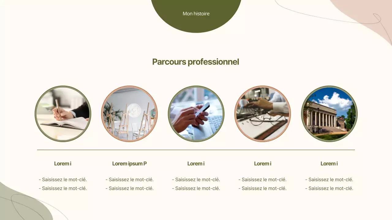 Une conférence spéciale sur les schémas pastel et courbes dans les parcours professionnels