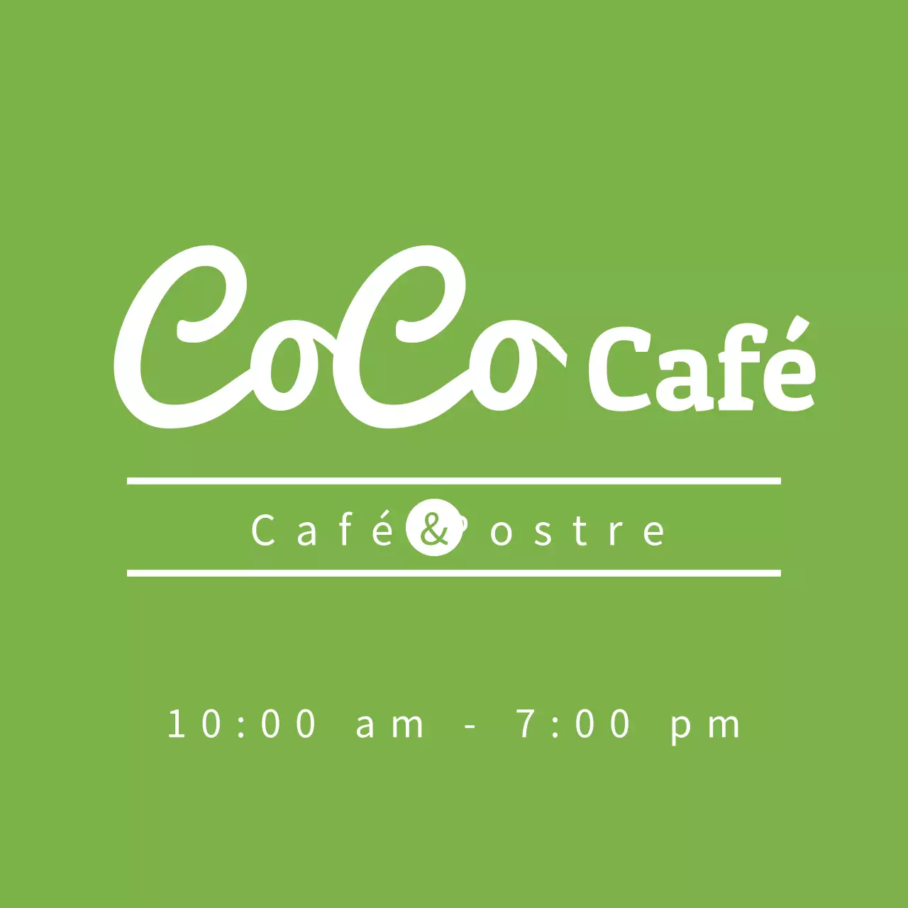 Logotipo del café