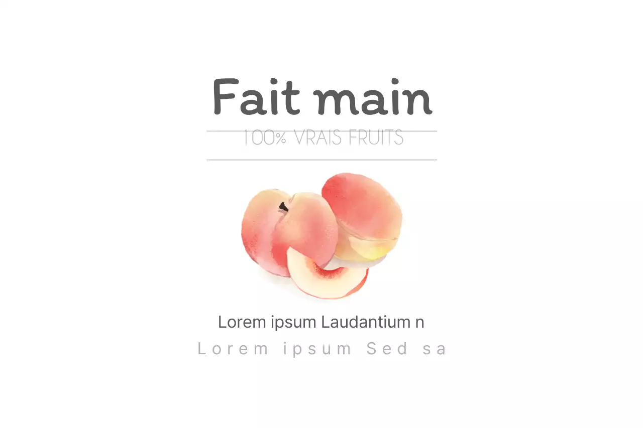 Fruits faits à la main
