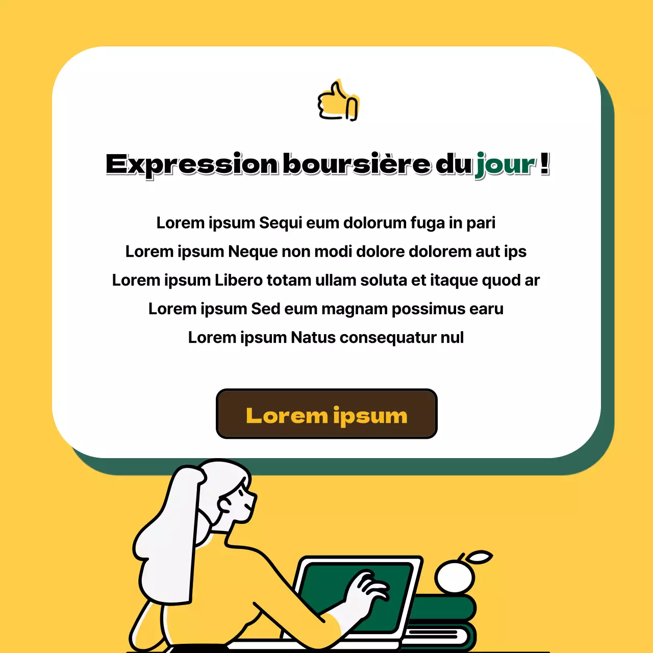 Yellow Stock Terms Securities Finance CardNews