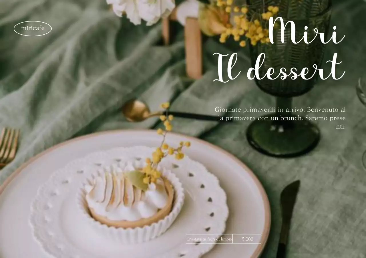 Dolci con un tema caldo e primaverile