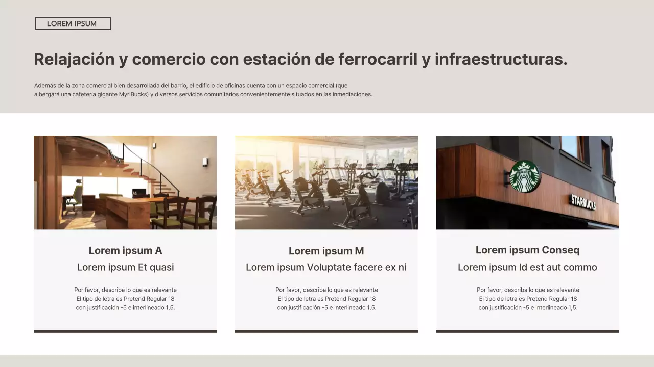 Folleto sencillo en blanco y marrón de inversión inmobiliaria comercial