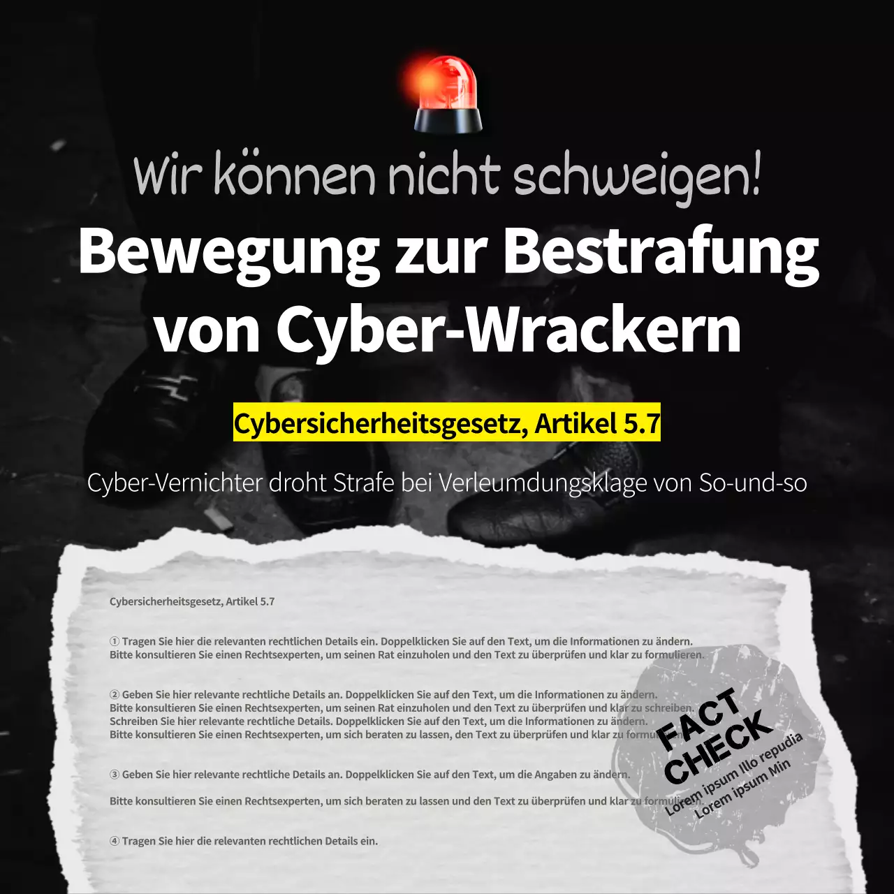 Cyberwrecker mit schwarz-gelben Warnlinien