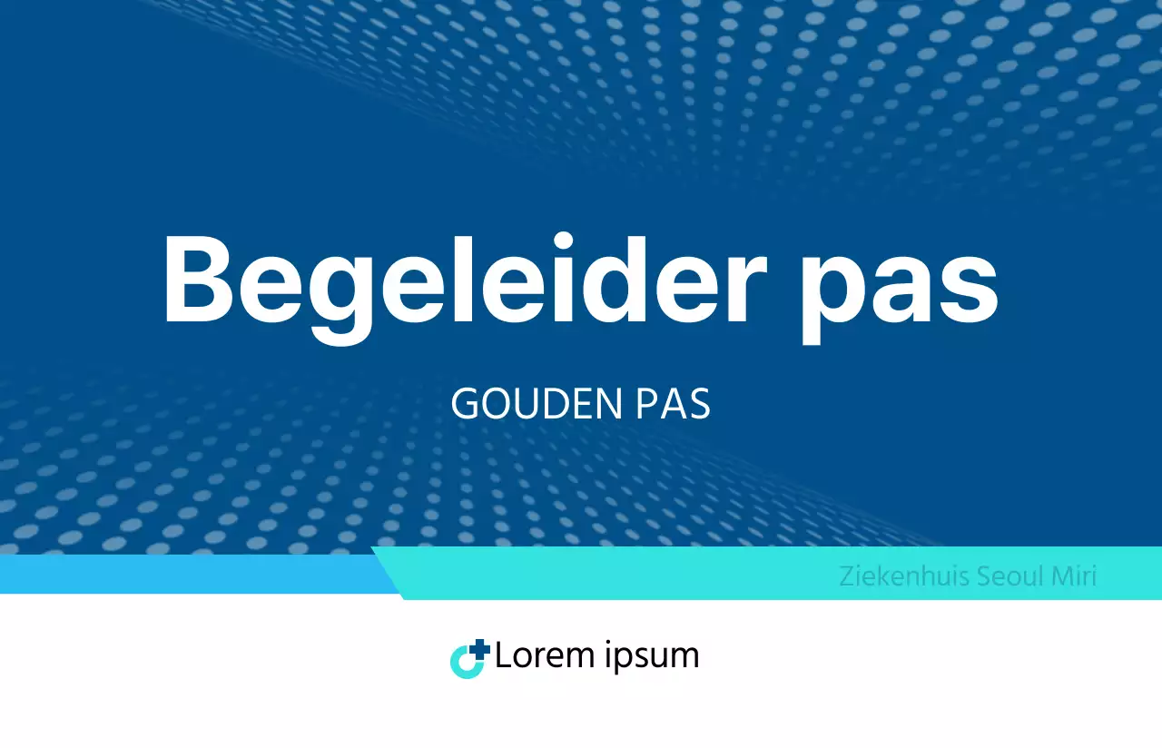 Toegangspasjes met een marineblauw en lichtblauw patroon