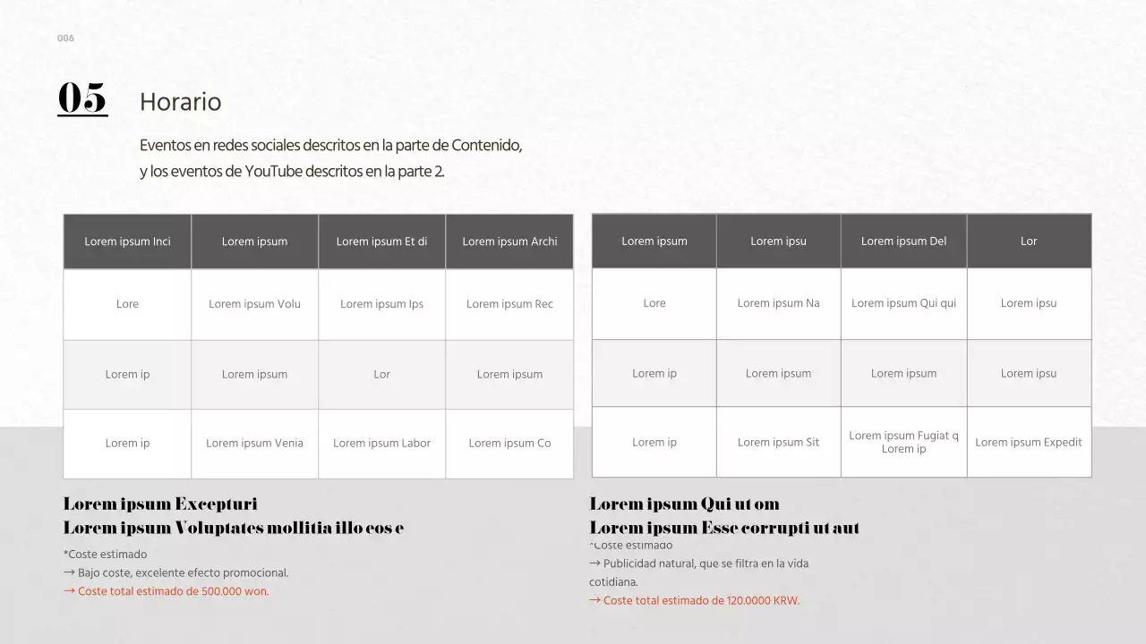 Propuesta de evento en línea para promocionar la familia de canales de la marca Grey