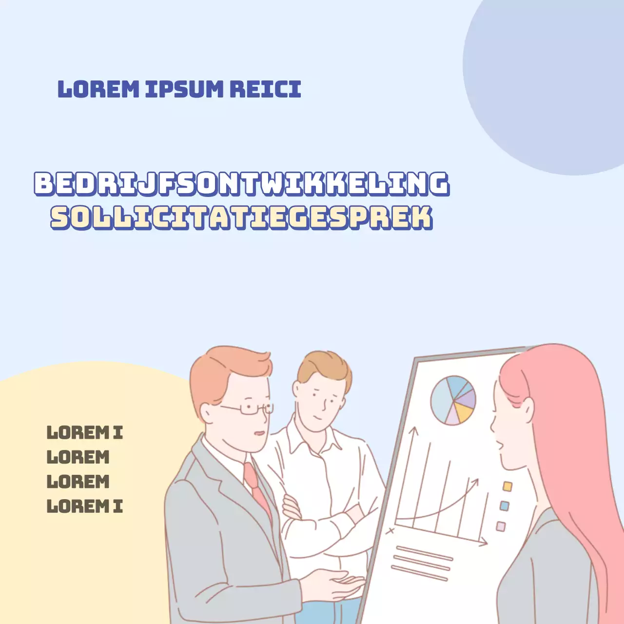 Modern werven in lichtblauw en geel