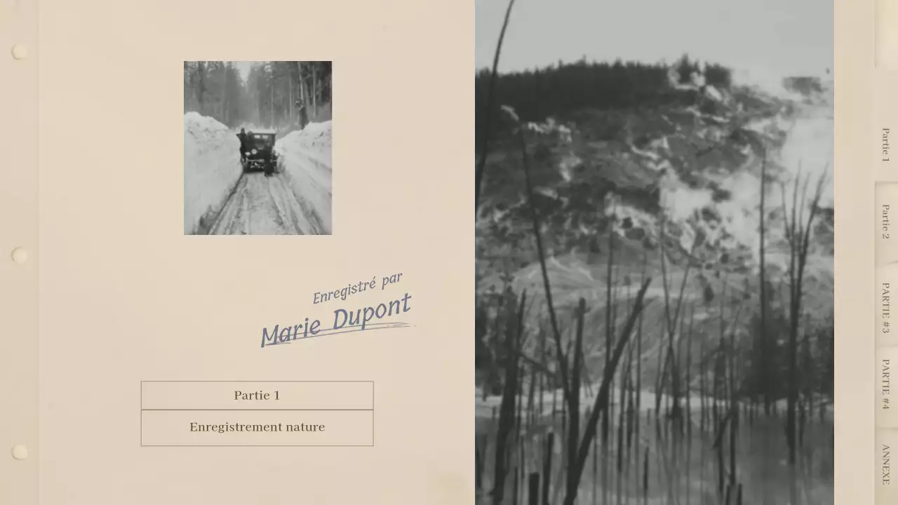 Un livre photo rétro beige, d'inspiration vintage.