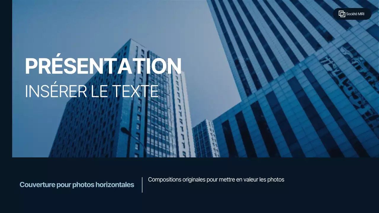 Guide des modèles de présentation modernes et gris