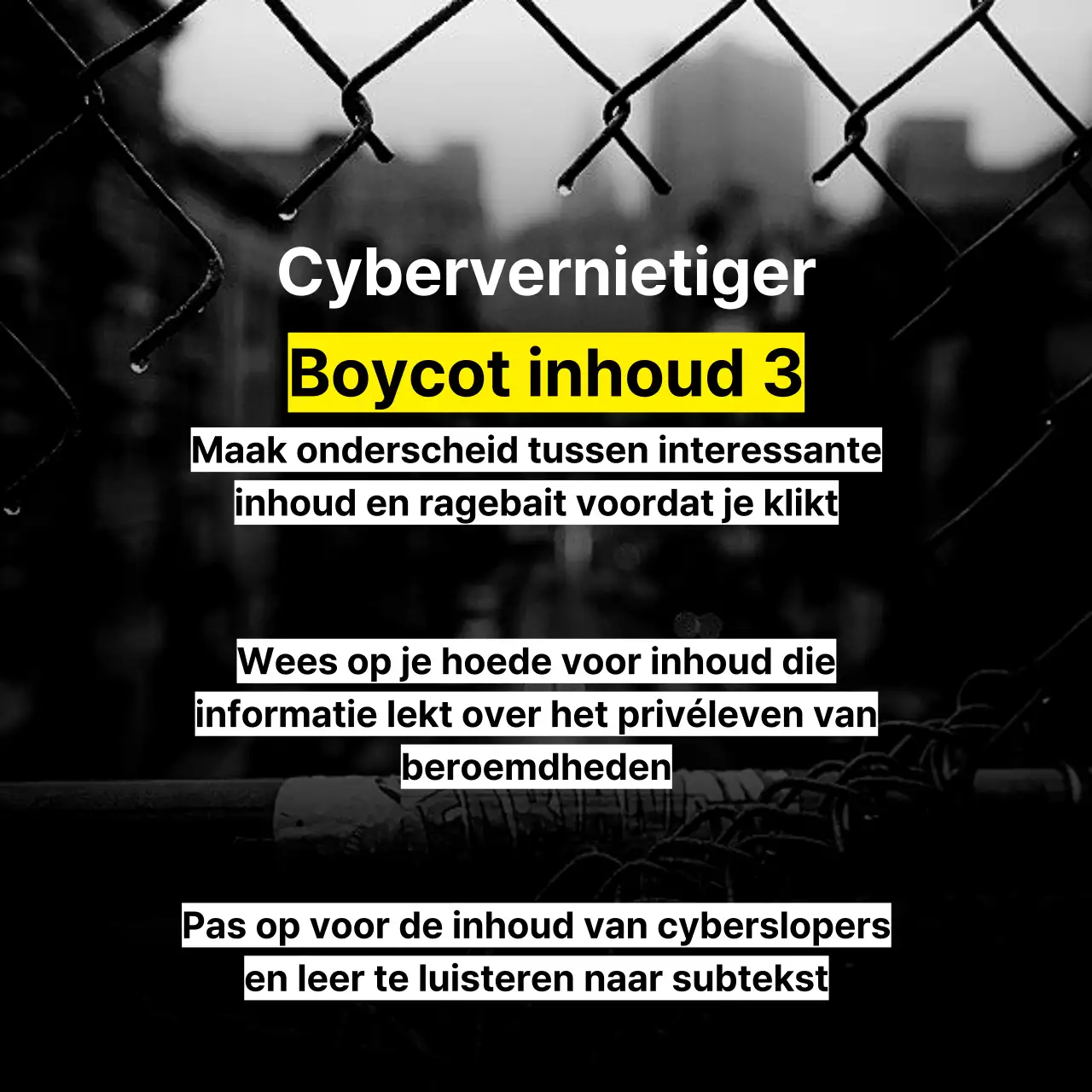 Cyberwrecker met zwarte en gele waarschuwingslijnen