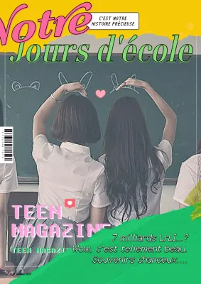 Vintage Retro Concept Yellow Green Schoolboy Artwork