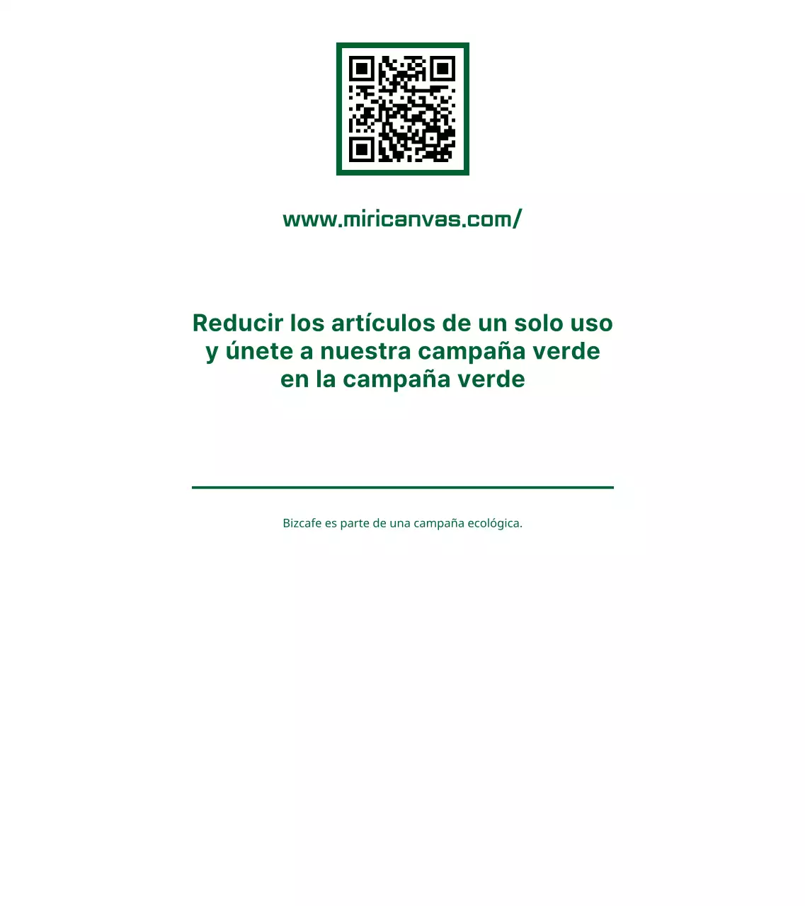 Estilo de diseño sencillo y limpio de combinación de texto e iconos en verde y blanco Guía de campaña verde