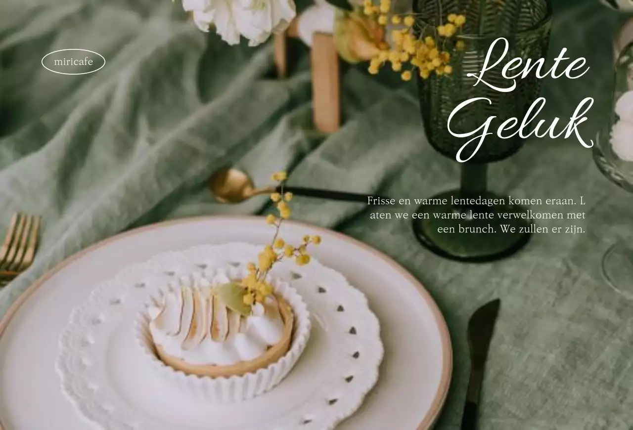 Desserts met een warm lentethema