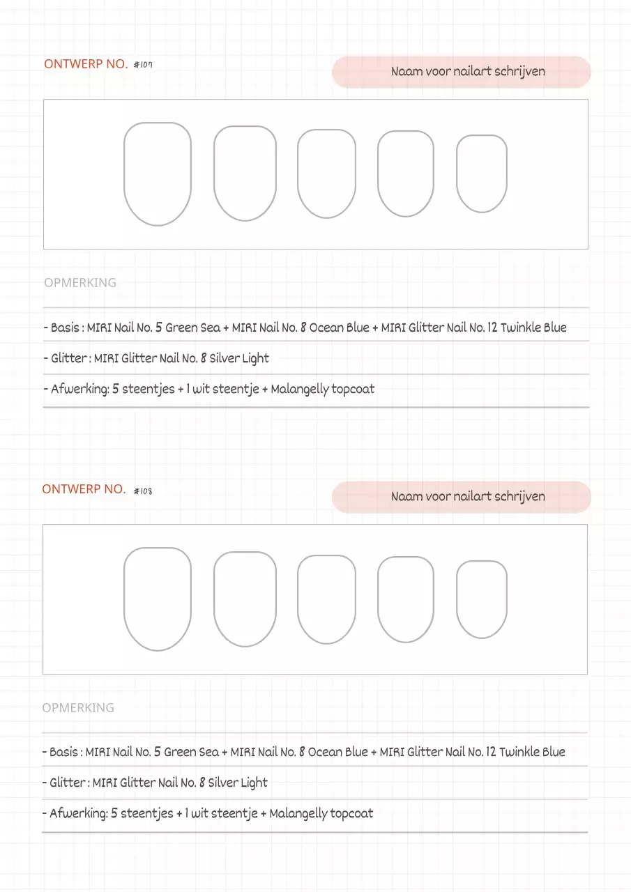 Eenvoudige nageldesign notities in wit en rood