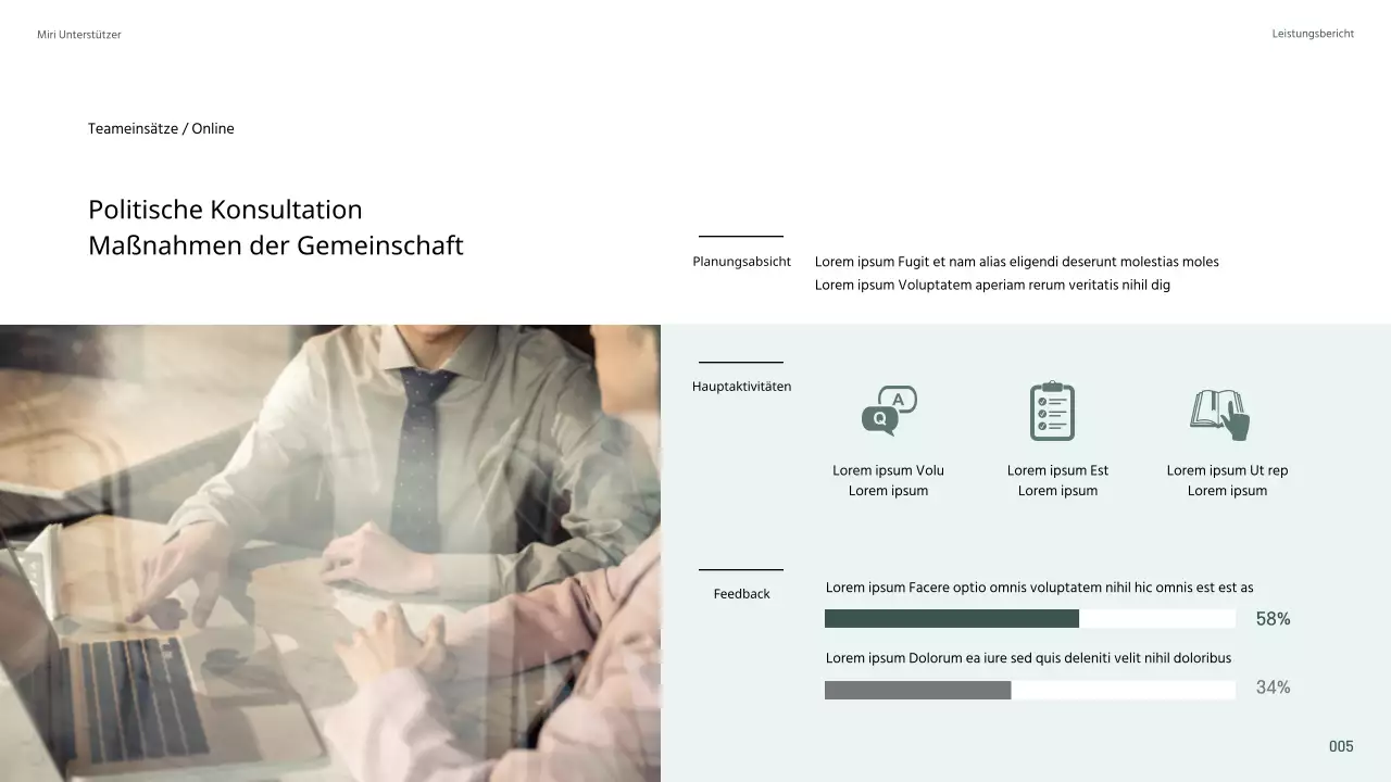 Einfaches, hellblaues Unterstützer-Aktivitätsprotokoll