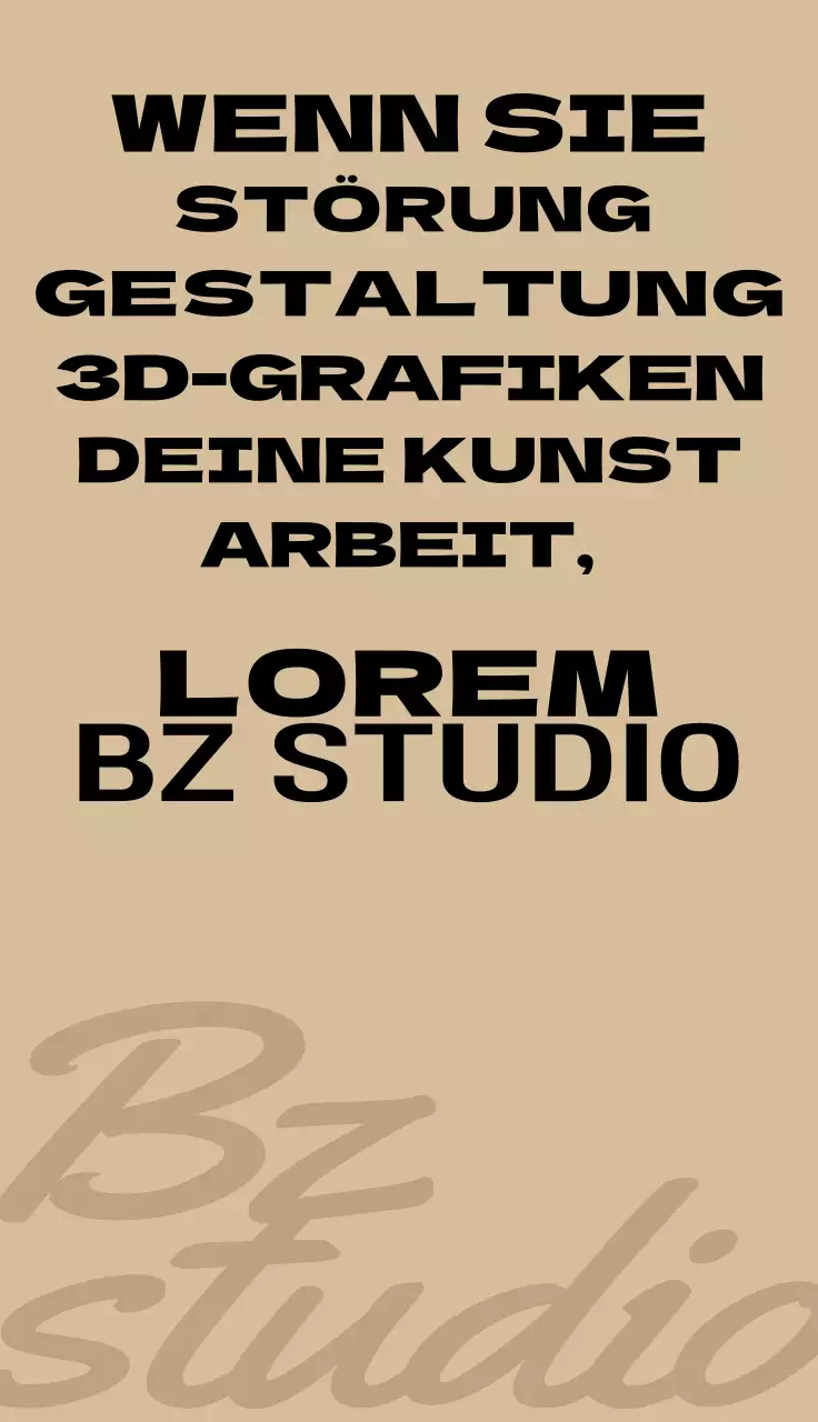 Elegantes Design mit Text in ruhigen, edlen Farben