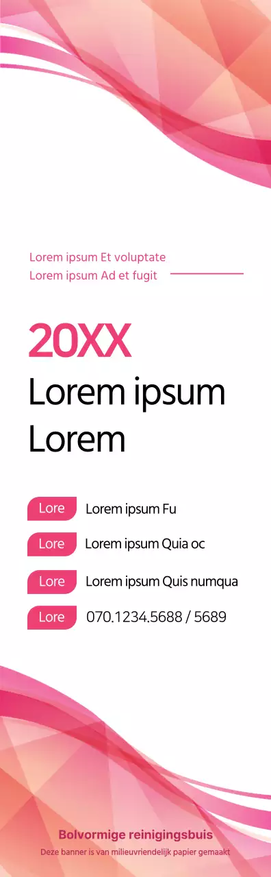 Roze en zwart voor een eenvoudige stijl seminaraankondiging