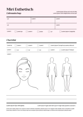 Checklist voor roze esthetisch consult