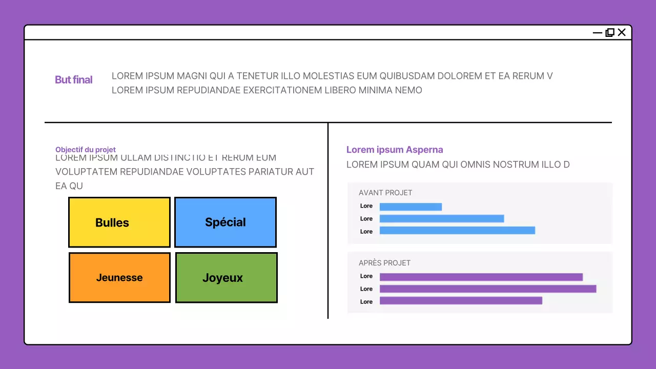 Portefeuille de concepts colorés sur écran d'ordinateur