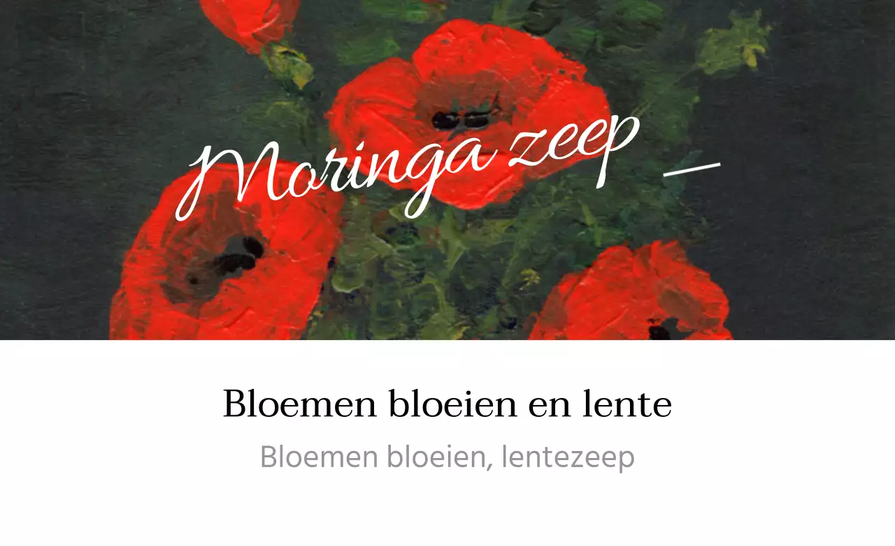 Wanneer de bloemen bloeien en de lente