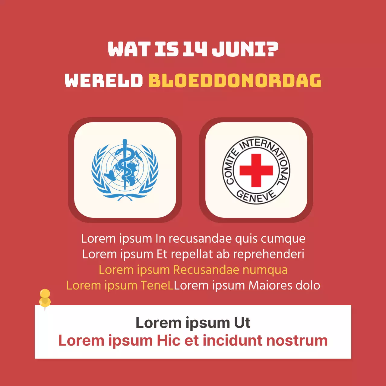 Dooclass Wereld Bloeddonor Dag Kaart Nieuws Ontwerp