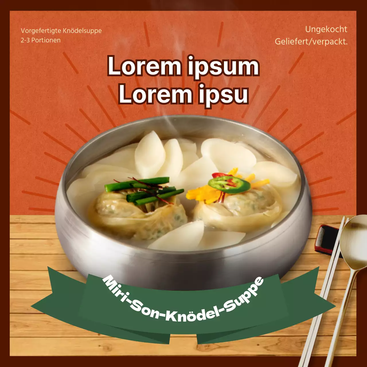 Handgemachte Knödelsuppe zu Hause, wenn man nicht auswärts essen kann