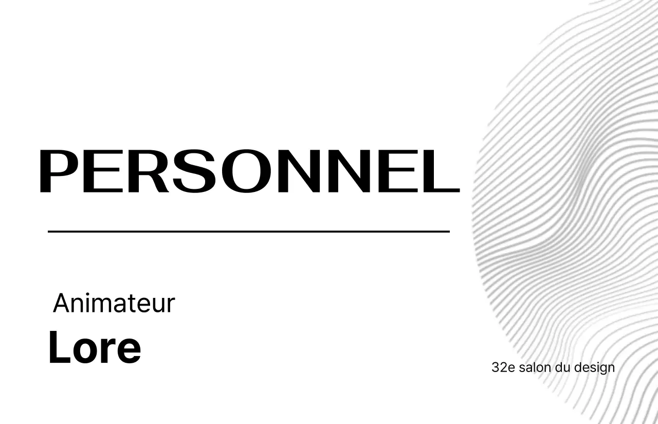 Organisateurs d'événements avec un design axé sur les lignes et les formes