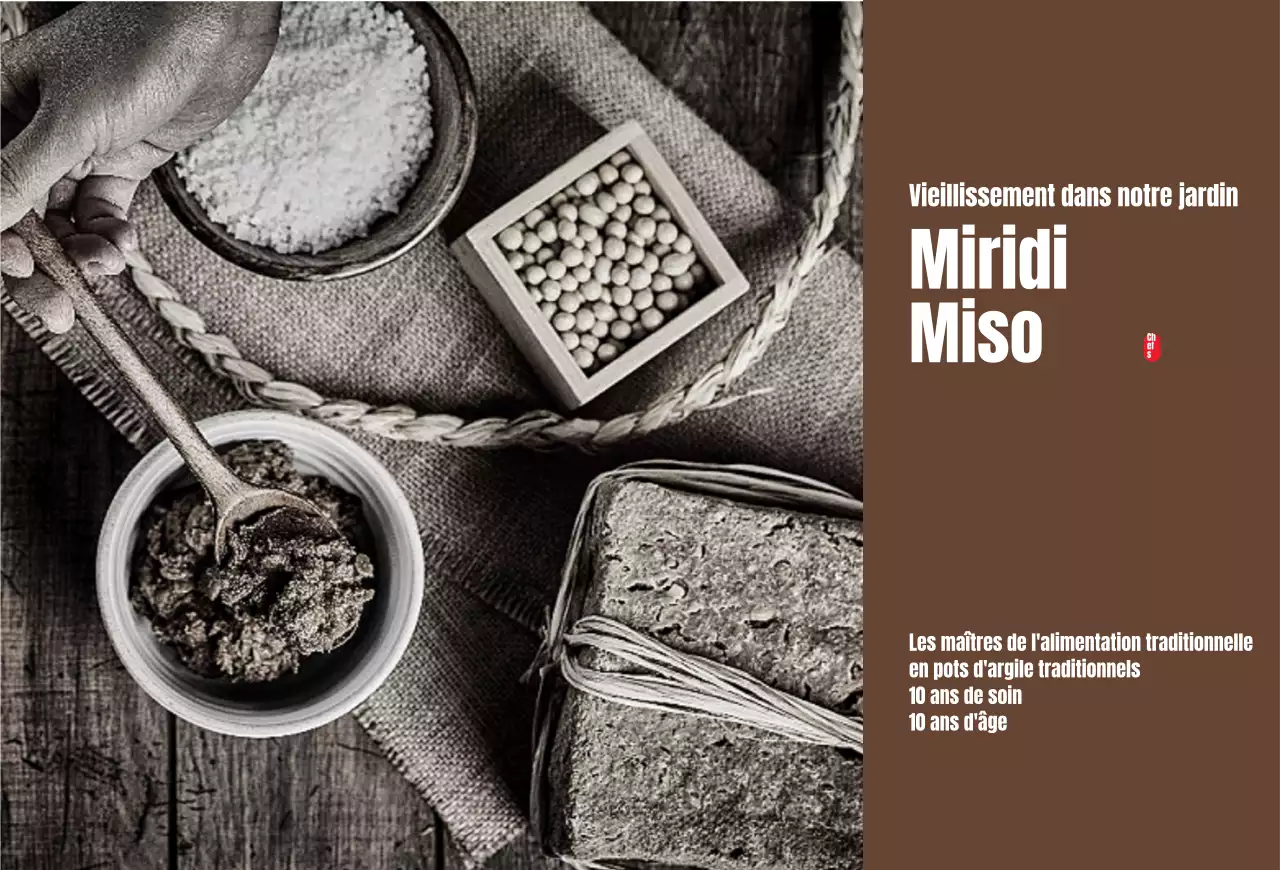 Carte postale de la marque Miso en marron