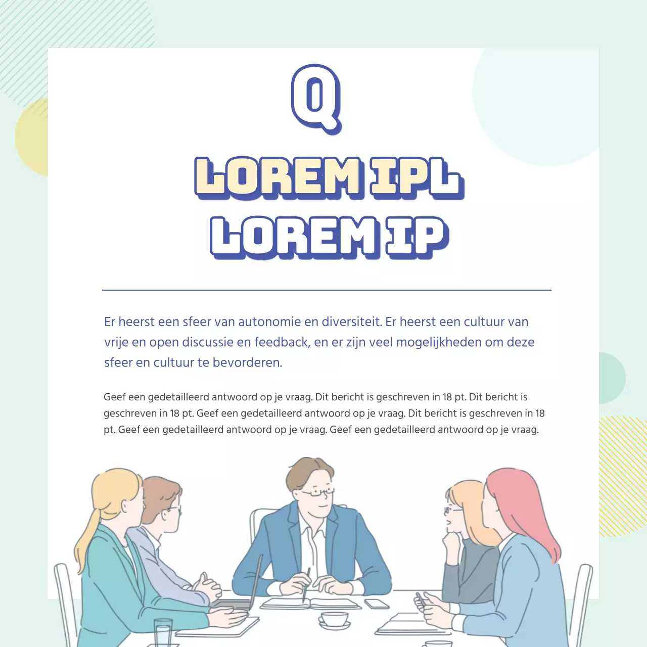 Modern werven in lichtblauw en geel