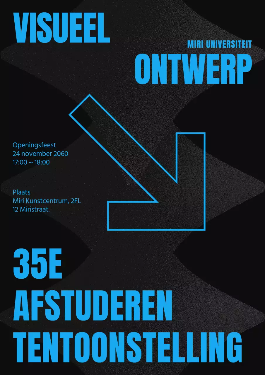 Afstudeertentoonstelling van typografie en pijlpunten