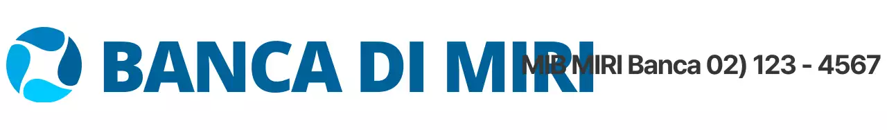 Progettate un pezzo promozionale di una banca affidabile con un logo blu.