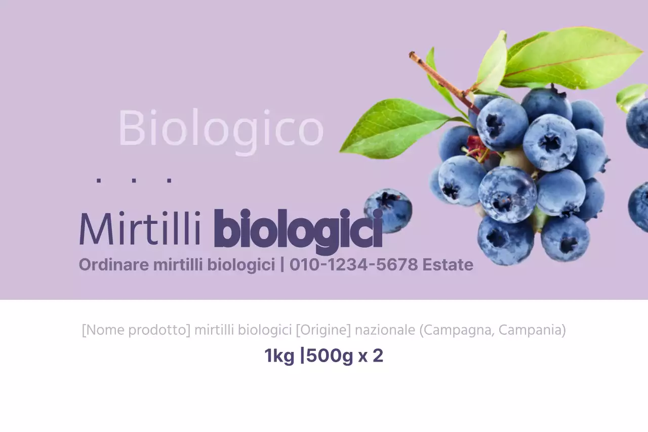 Mirtilli biologici