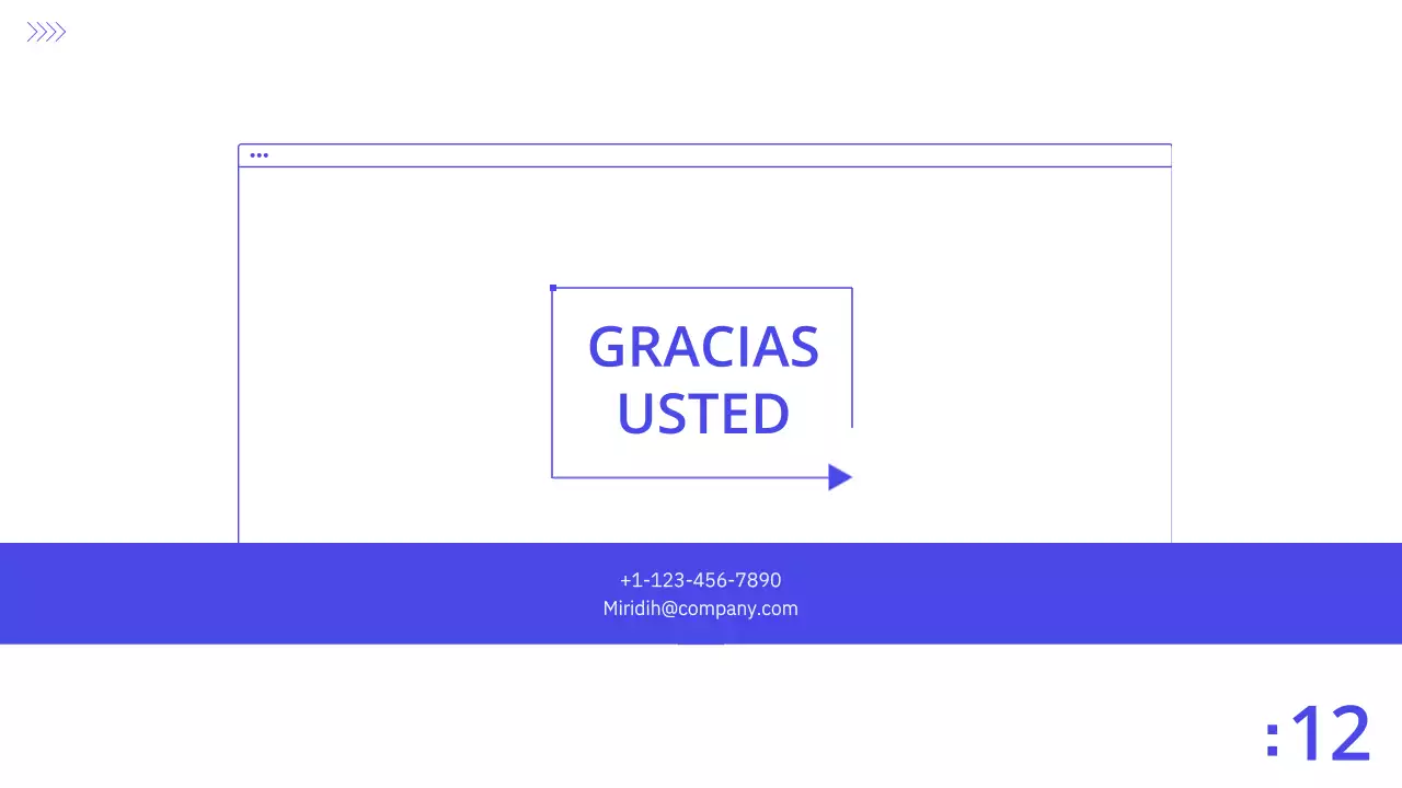 Azul y blanco limpio plan de negocios presentación corporativa PPT