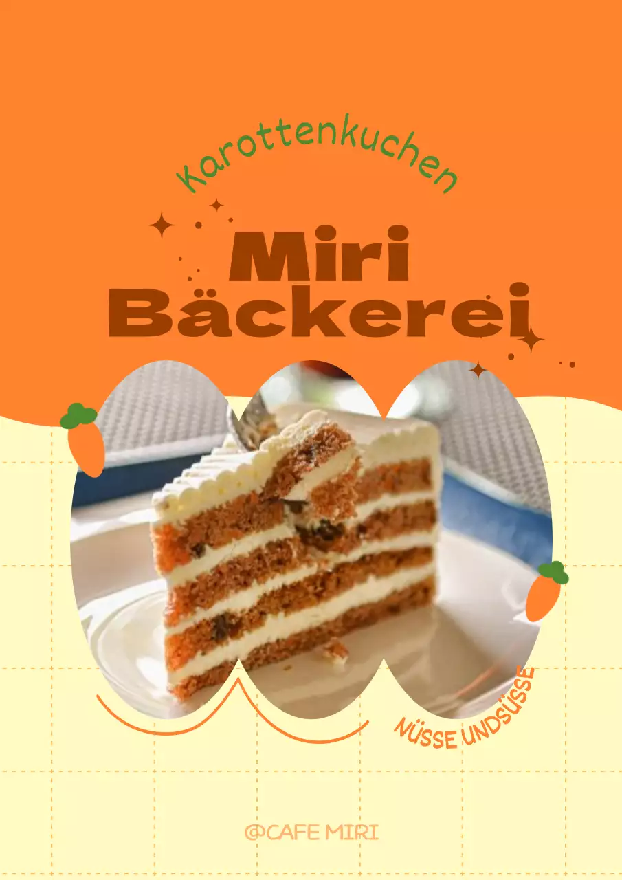 Bewerben Sie Ihr Menü mit einem hübschen orangefarbenen Rahmen