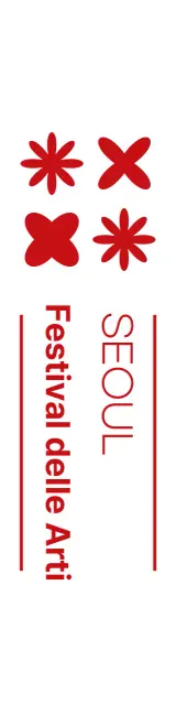 Rosso e bianco semplice festival delle arti simbolo icona logo stile festival culturale promozione e promozione