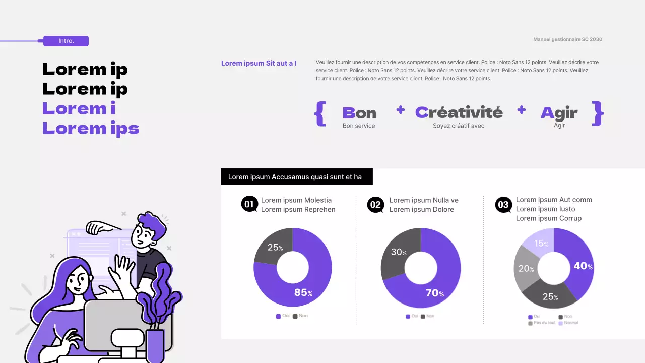 Purple Illustrated CS Service Manual Theme