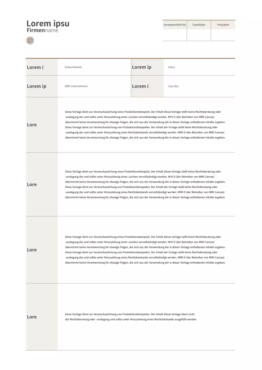 Ein einfacher Kampagnenbrief in Braun