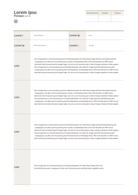 Ein einfacher Kampagnenbrief in Braun