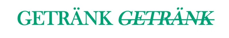 Emotionales und einfaches Briefpapier im Stil eines Cafés mit Wiederholung der grünen Farbe