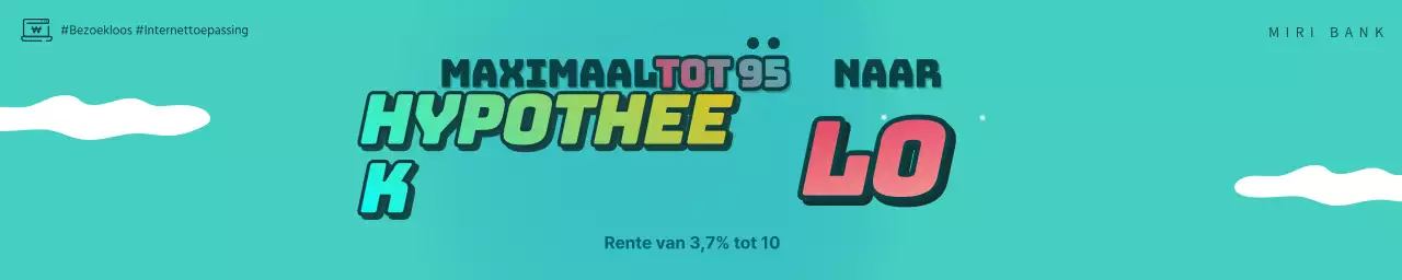 Lichtblauw en roze hypotheek gif geanimeerde video banner