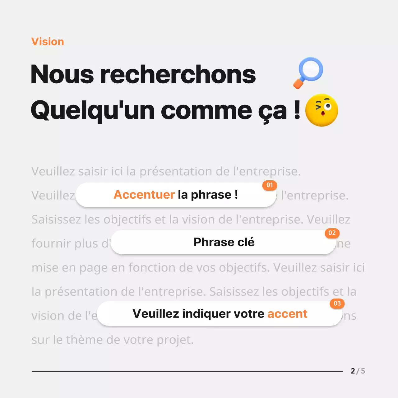 Concept d'emoji noir et blanc pour les offres d'emploi