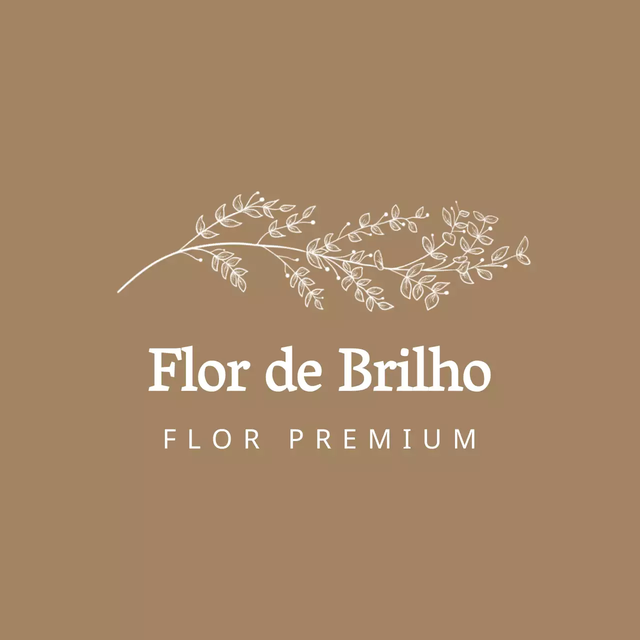Design de avental com logótipo de florista com ilustrações florais e botânicas vintage